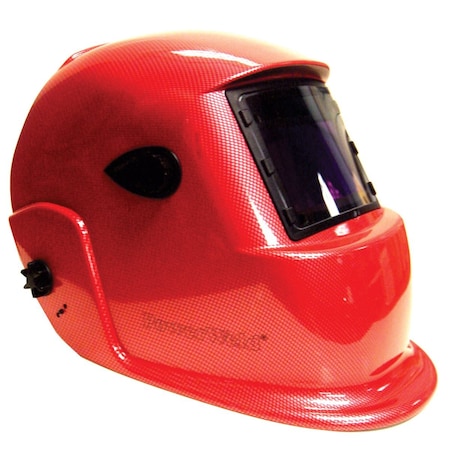 Powerweld PowerWeld Professional Series ADF Welding Helmet, Red Carbon Fibre PWH98553